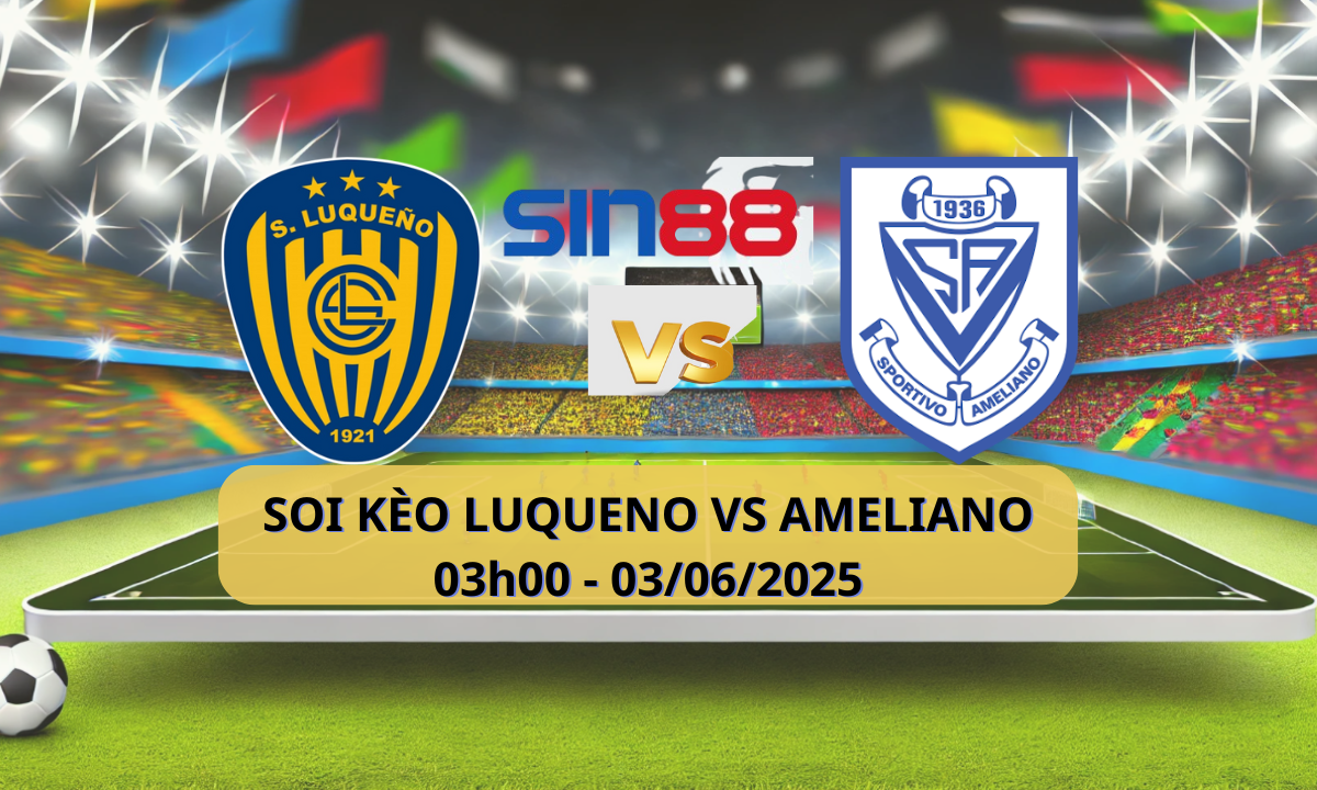 Logo trận đấu Luqueno đối đầu Ameliano nảy lửa